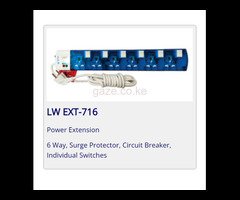 6 way Lightwave Extension Socket With Surge Protection